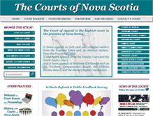 Tablet Screenshot of courts.ns.ca